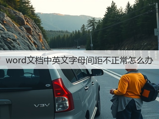 word文档中英文字母间距不正常怎么办(图1) word文档中英文字母间距不正常怎么办(图1)
