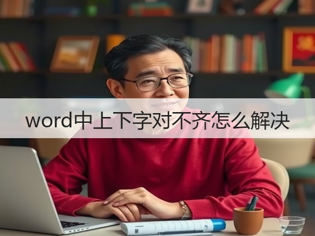 word中上下字对不齐怎么解决(图1) word中上下字对不齐怎么解决(图1)