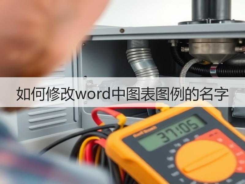 如何修改word中图表图例的名字 - 诺云壹观办公网
