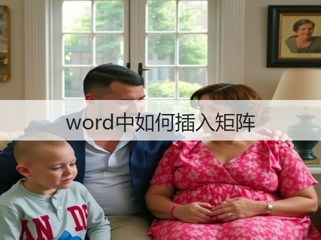 word中如何插入矩阵(图3) word中如何插入矩阵(图3)