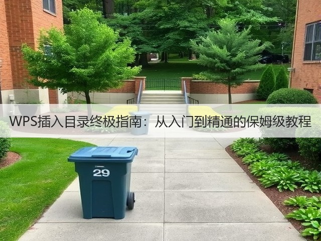 WPS插入目录终极指南:从入门到精通的保姆级教程(图2) WPS插入目录终极指南:从入门到精通的保姆级教程(图2)