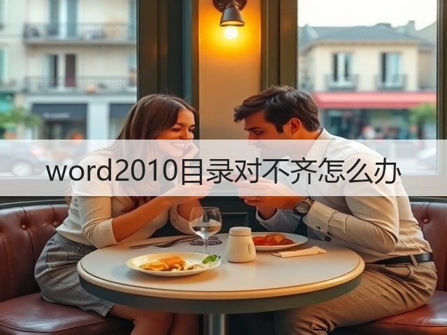 word2010目录对不齐怎么办(图2) word2010目录对不齐怎么办(图2)