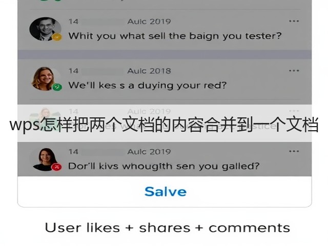 wps怎样把两个文档的内容合并到一个文档(图1)