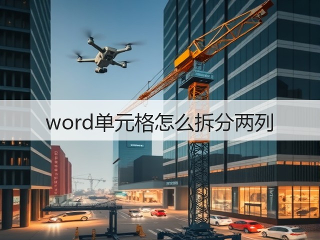 word单元格怎么拆分两列(图2) word单元格怎么拆分两列(图2)