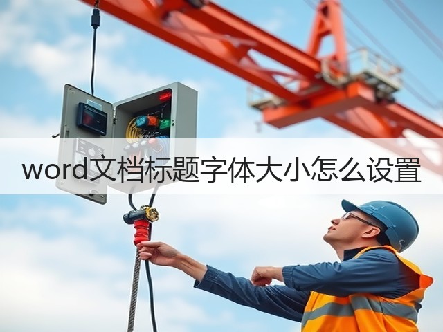 word文档标题字体大小怎么设置(图3) word文档标题字体大小怎么设置(图3)