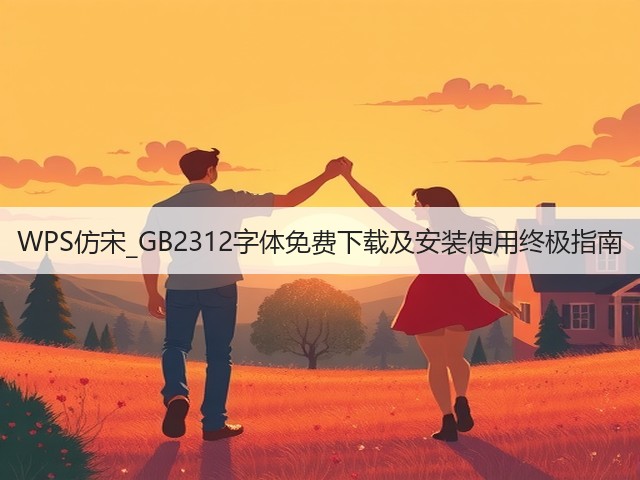 WPS仿宋_GB2312字体免费下载及安装使用终极指南(图1) WPS仿宋_GB2312字体免费下载及安装使用终极指南(图1)