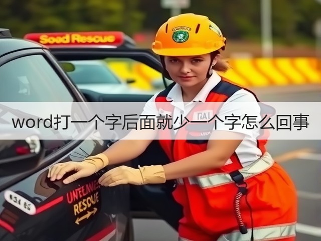 word打一个字后面就少一个字怎么回事(图3) word打一个字后面就少一个字怎么回事(图3)