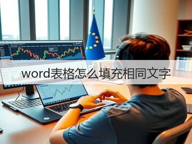 word表格怎么填充相同文字(图3)