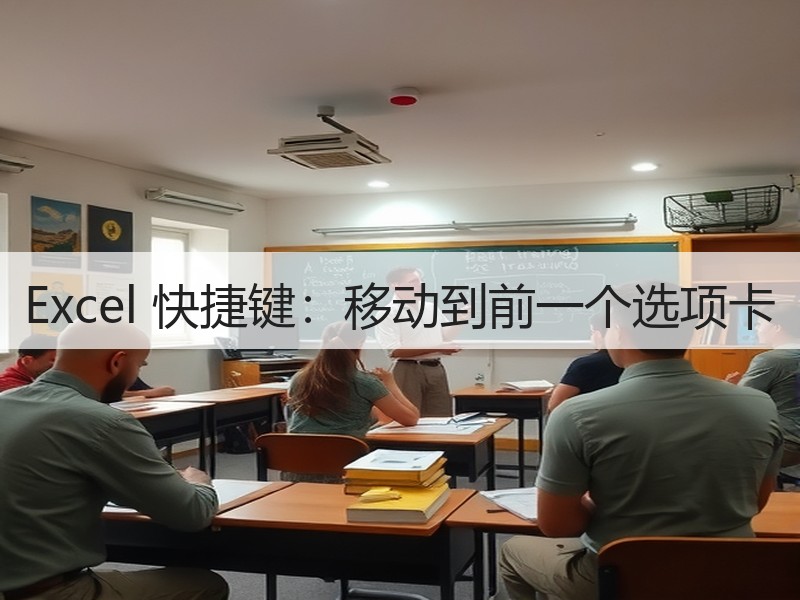 Excel 快捷键：移动到前一个选项卡 - 诺云壹观办公网