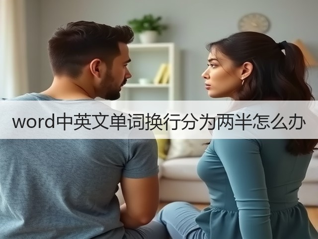 word中英文单词换行分为两半怎么办(图1) word中英文单词换行分为两半怎么办(图1)