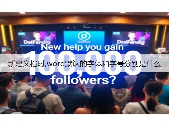 新建文档时,word默认的字体和字号分别是什么(图2)