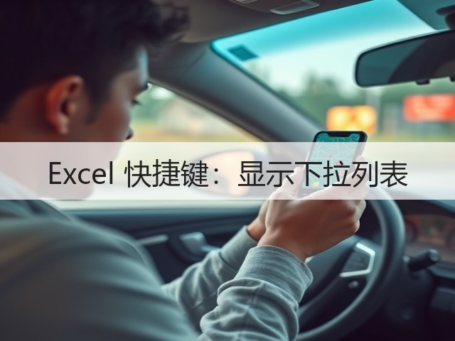 Excel 快捷键:显示下拉列表(图1) Excel 快捷键:显示下拉列表(图1)