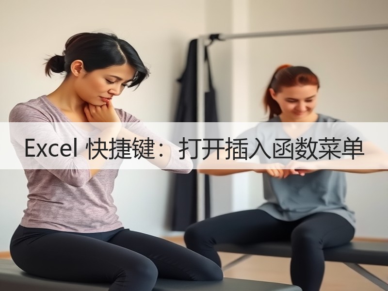 Excel 快捷键：打开插入函数菜单 - 诺云壹观办公网