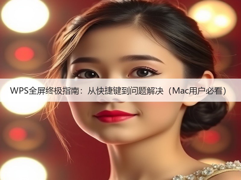 WPS全屏终极指南：从快捷键到问题解决（Mac用户必看） - 诺云壹观办公网