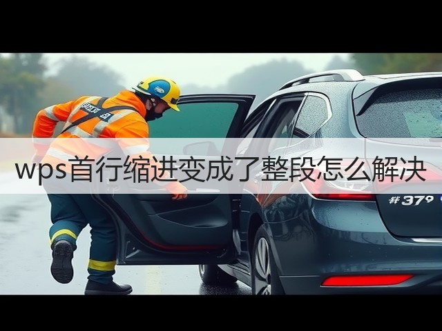 wps首行缩进变成了整段怎么解决(图1) wps首行缩进变成了整段怎么解决(图1)