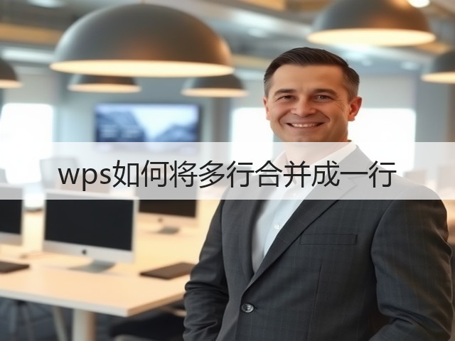 wps如何将多行合并成一行(图2)