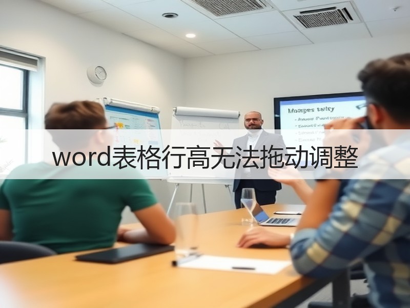 word表格行高无法拖动调整 - 诺云壹观办公网
