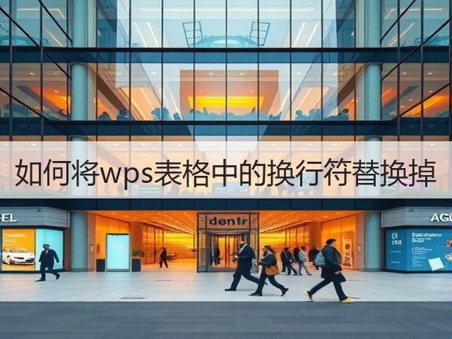 如何将wps表格中的换行符替换掉(图1) 如何将wps表格中的换行符替换掉(图1)