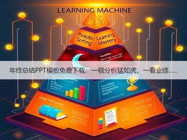 年终总结PPT模板免费下载：一顿分析猛如虎，一看业绩......(图1)