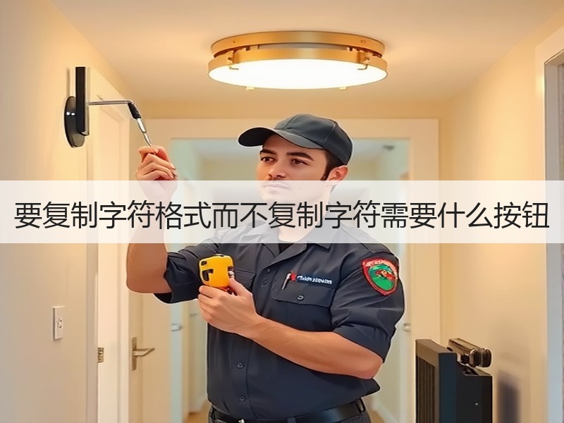 要复制字符格式而不复制字符需要什么按钮 - 诺云壹观办公网
