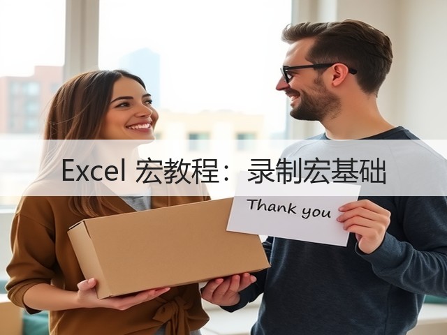 Excel 宏教程:录制宏基础(图3) Excel 宏教程:录制宏基础(图3)
