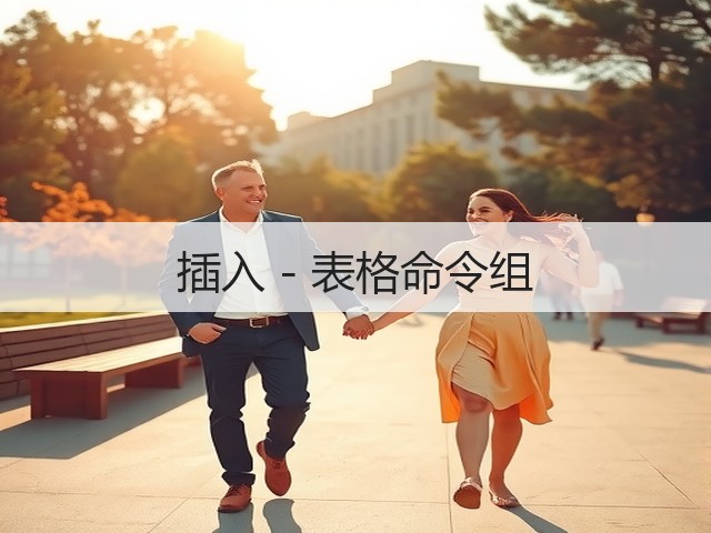 插入 - 表格命令组(图1) 插入 - 表格命令组(图1)