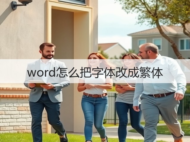 word怎么把字体改成繁体(图1)