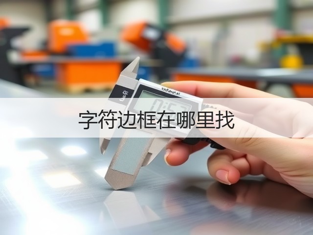 字符边框在哪里找(图3) 字符边框在哪里找(图3)