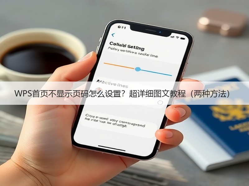WPS首页不显示页码怎么设置？超详细图文教程（两种方法） - 诺云壹观办公网