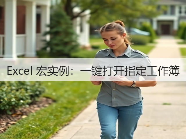 Excel 宏实例:一键打开指定工作簿(图3) Excel 宏实例:一键打开指定工作簿(图3)