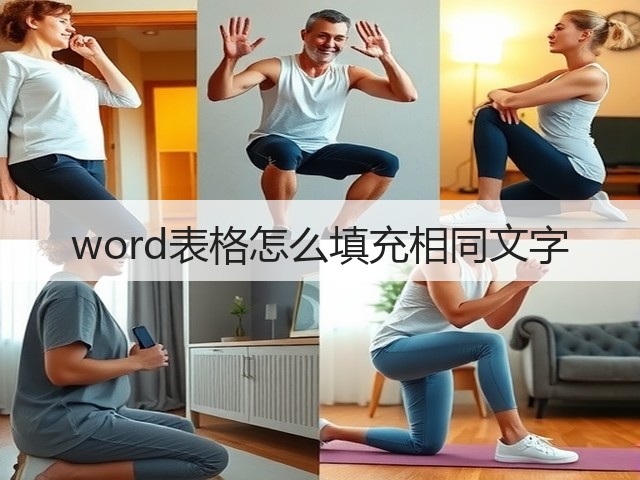word表格怎么填充相同文字(图2)