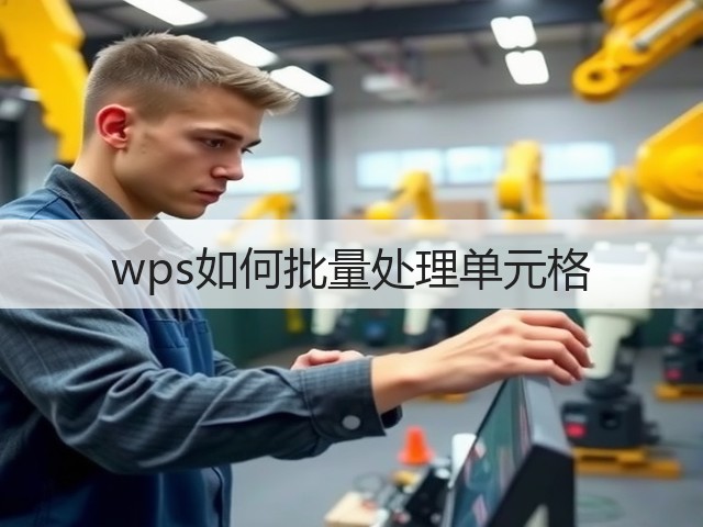 wps如何批量处理单元格(图3) wps如何批量处理单元格(图3)