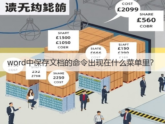 word中保存文档的命令出现在什么菜单里？(图3)