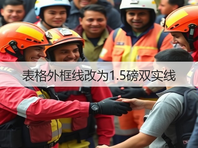 表格外框线改为1.5磅双实线(图3)