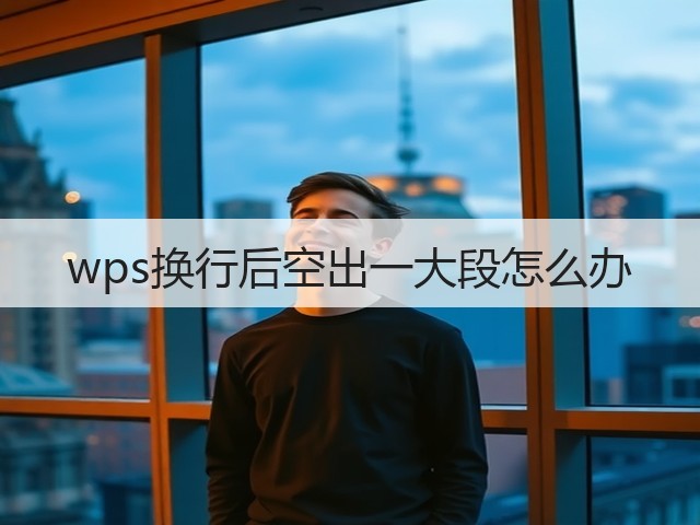 wps换行后空出一大段怎么办(图2)
