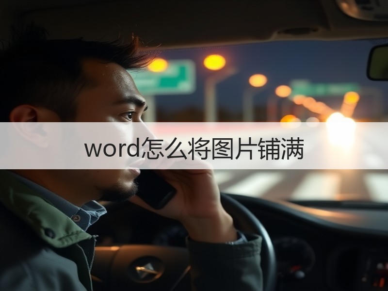 word怎么将图片铺满 - 诺云壹观办公网