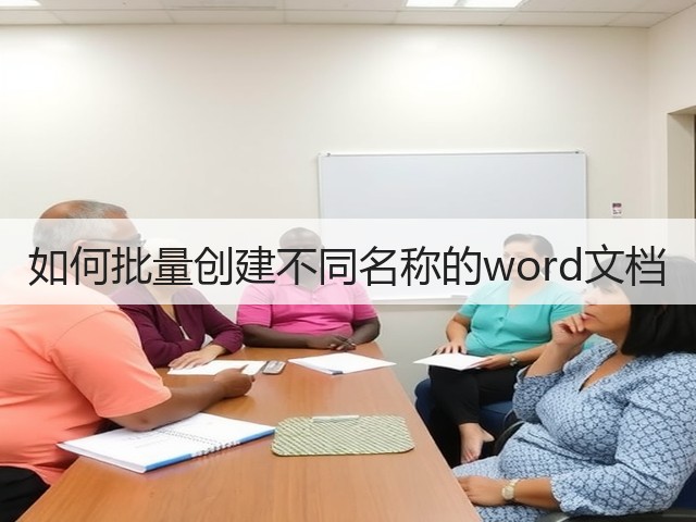 如何批量创建不同名称的word文档(图1) 如何批量创建不同名称的word文档(图1)