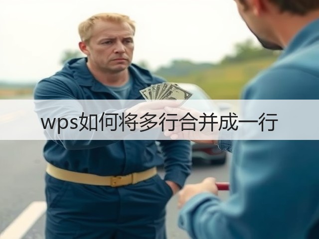 wps如何将多行合并成一行(图2)