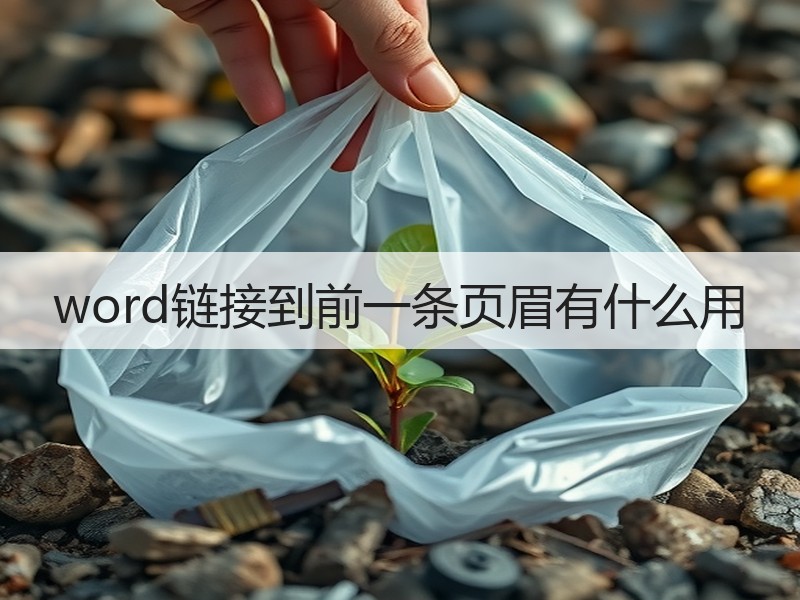 word链接到前一条页眉有什么用 - 诺云壹观办公网