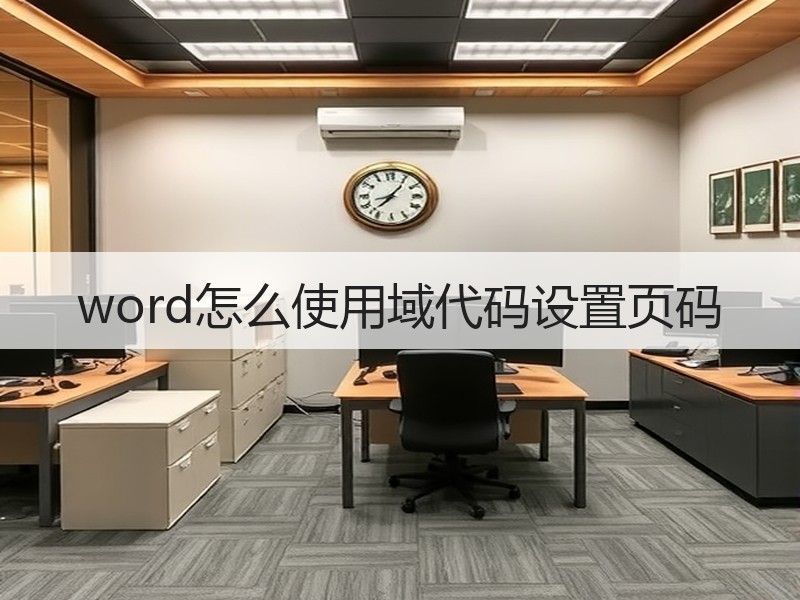 word怎么使用域代码设置页码 - 诺云壹观办公网