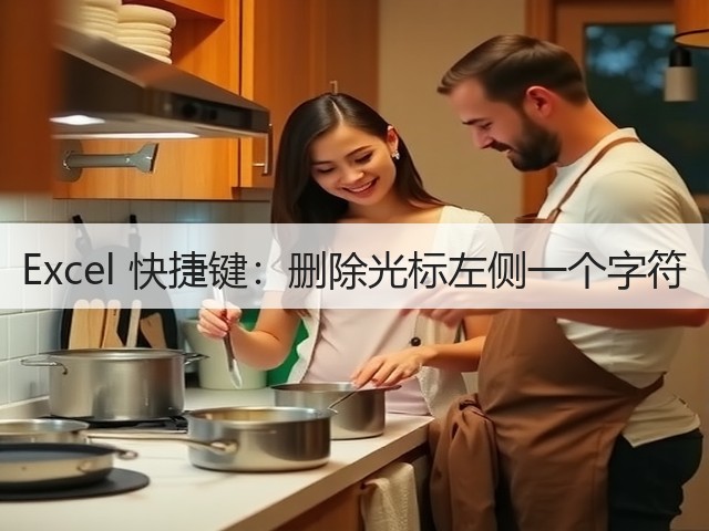 Excel 快捷键：删除光标左侧一个字符(图1)