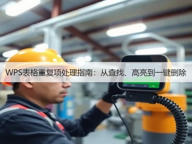 WPS表格重复项处理指南:从查找、高亮到一键删除(图3) WPS表格重复项处理指南:从查找、高亮到一键删除(图3)
