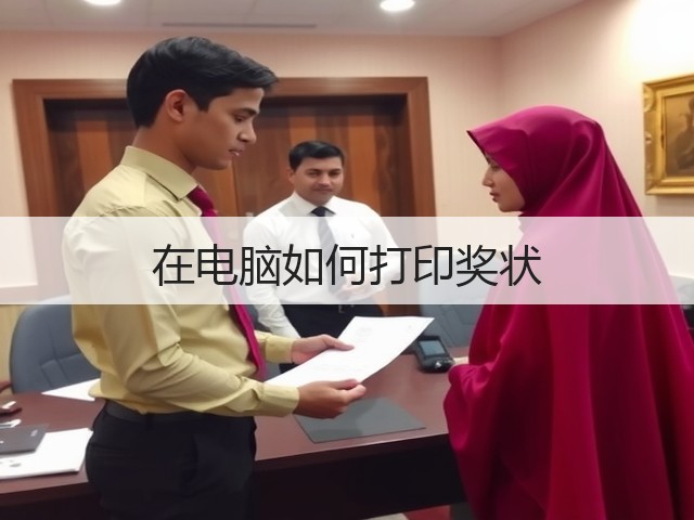 在电脑如何打印奖状(图1) 在电脑如何打印奖状(图1)