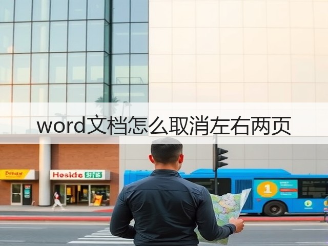 word文档怎么取消左右两页(图3)