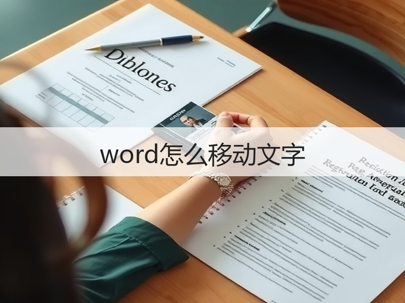 word怎么移动文字 - 诺云壹观办公网