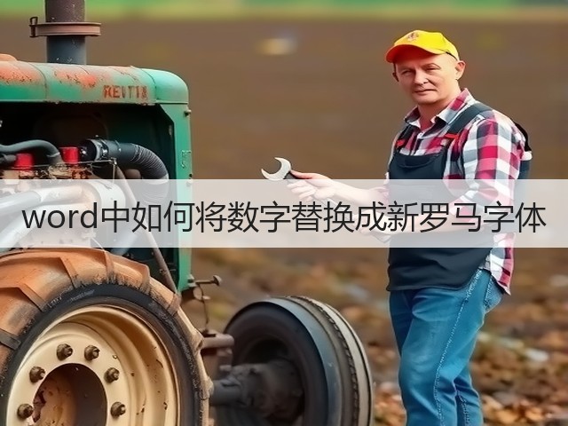 word中如何将数字替换成新罗马字体(图3) word中如何将数字替换成新罗马字体(图3)