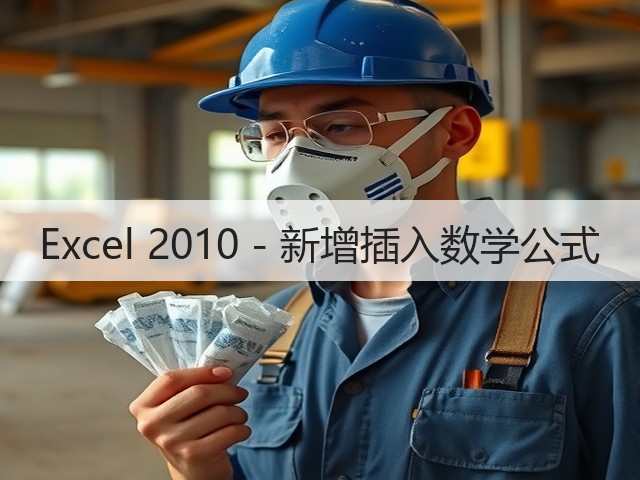 Excel 2010 - 新增插入数学公式(图1)