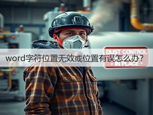 word字符位置无效或位置有误怎么办?(图2) word字符位置无效或位置有误怎么办?(图2)