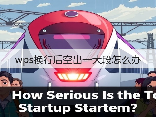 wps换行后空出一大段怎么办(图1)