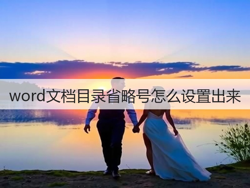 word文档目录省略号怎么设置出来 - 诺云壹观办公网